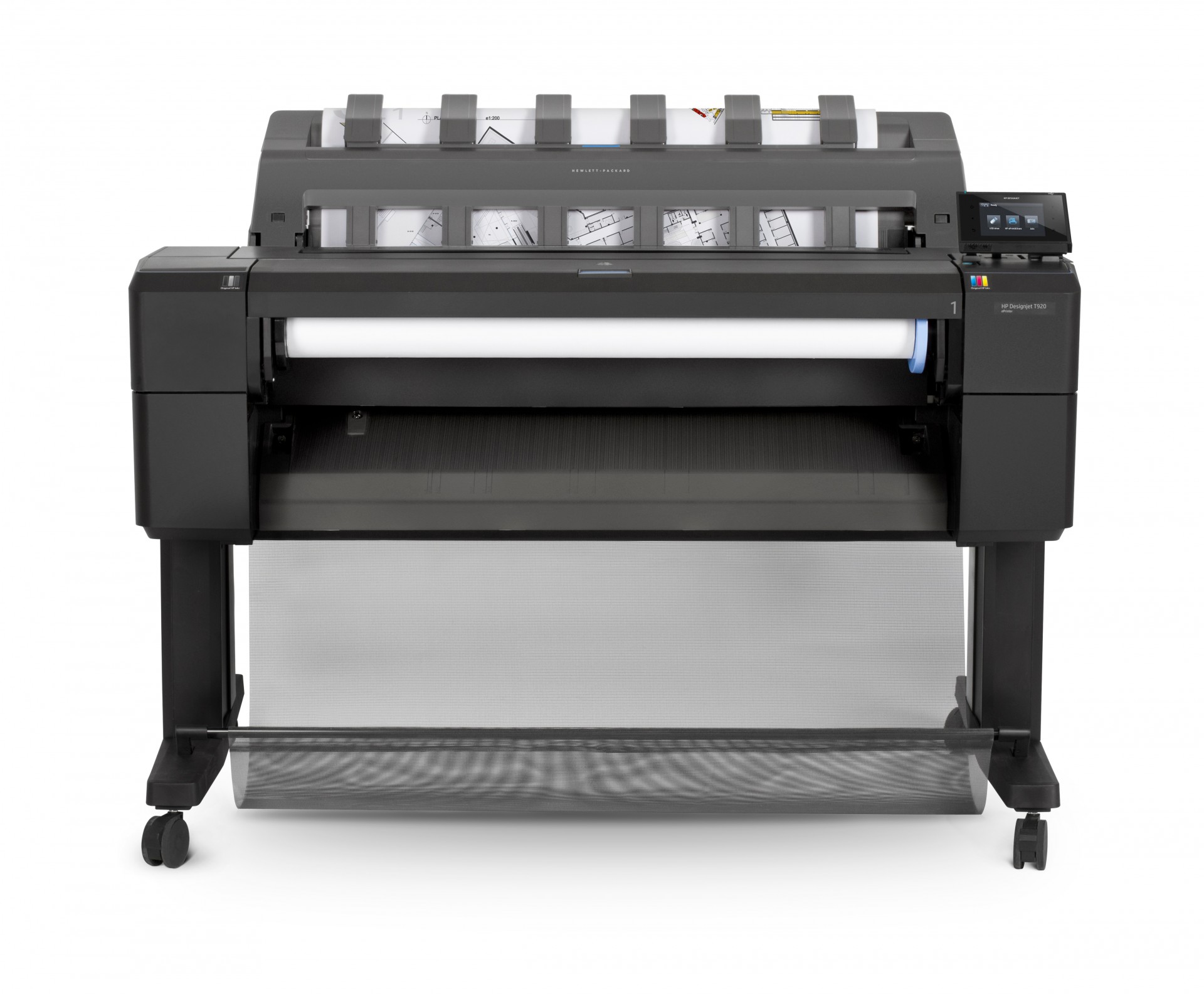 CR355A HP DesignJet T920PS A0 36" CAD Wide Format ePrinter Plotter & Stacker - Refurbished