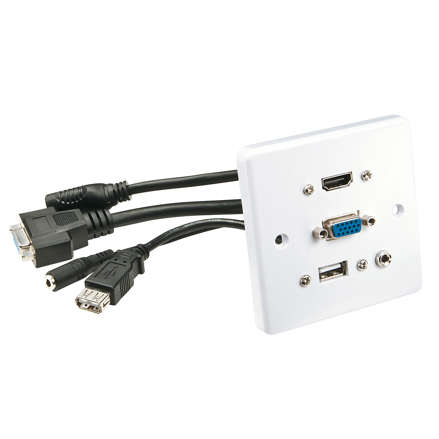 Multi Av Faceplate Hdmi Vga 3.5mm U 60220 - WC01