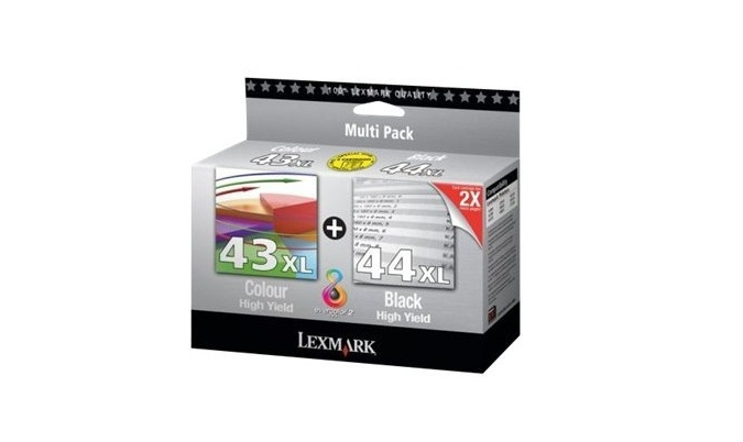 Lex80d2966     Lexmark #43xl #44xl Black      And Colour Cartridge                                         - UF01