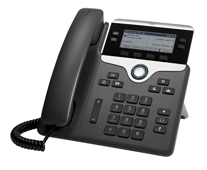 Cisco Cisco 7841  Ip Phone  Black  Silver  Wired Handset  Polycarbonate  Desk/wall  4 Lines Cp-7841-k9 - xep01