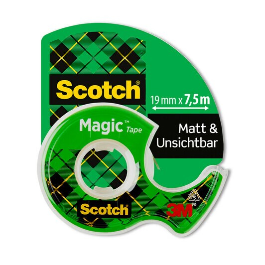3m uk Scotch Magic Invisible Tape 19mm X 7.5m + Handheld Dispenser 7100086322 7100086322 - AD01