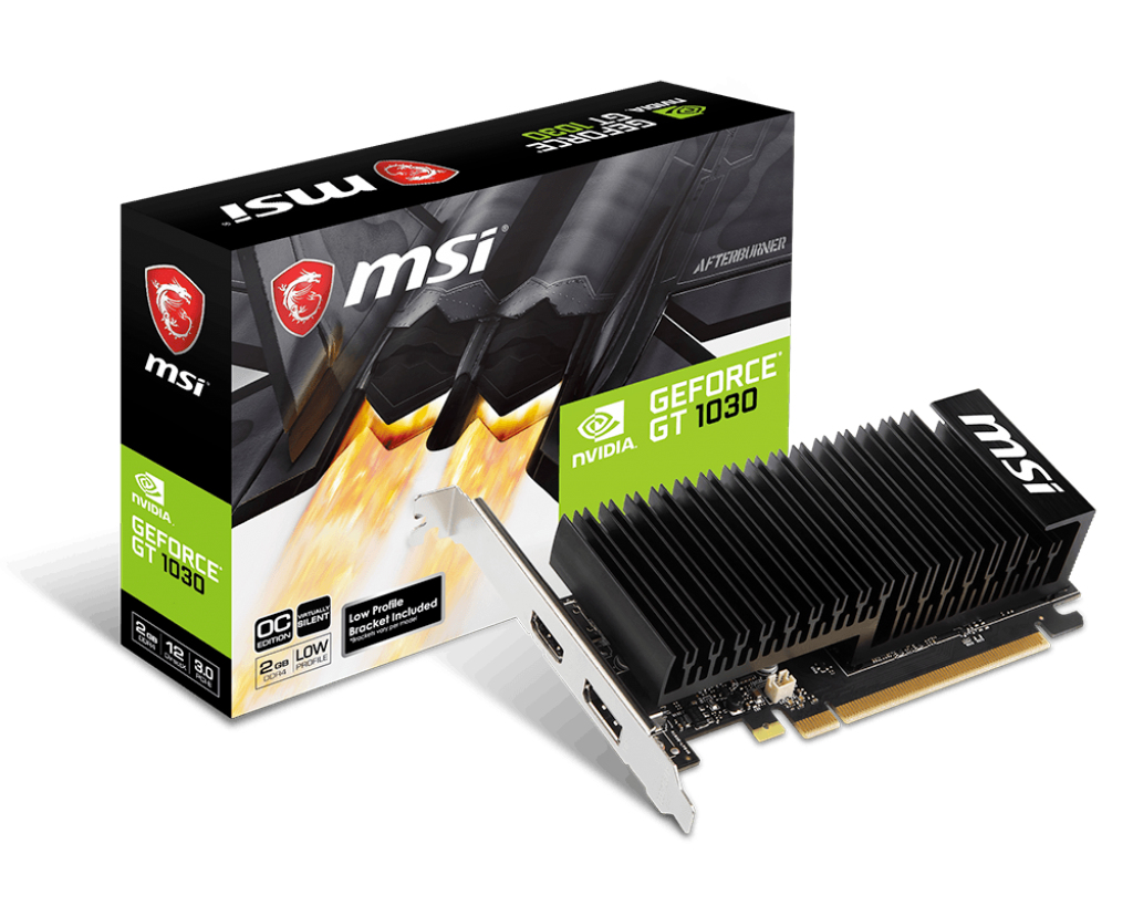 GEFORCE GT 1030 2GHD4 LP OC Msi Gt 1030 2Gb 2Ghd4 Lp Oc W/Lp         New