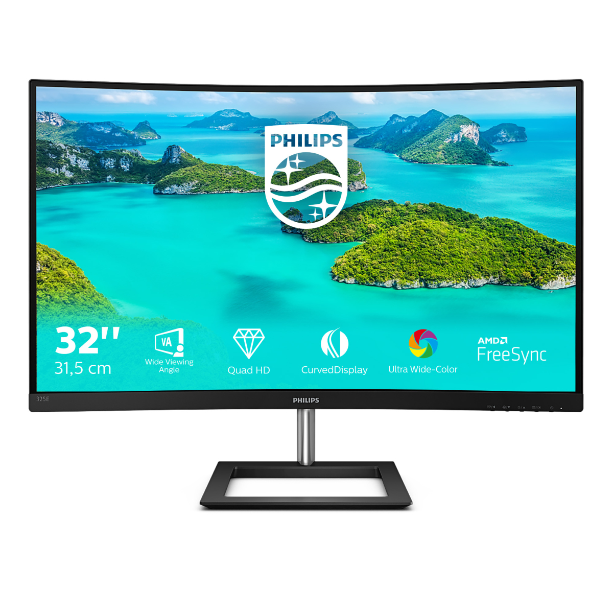 325E1C/00 Philips 31.5 Va Monitor Curved 325E1C/00 New