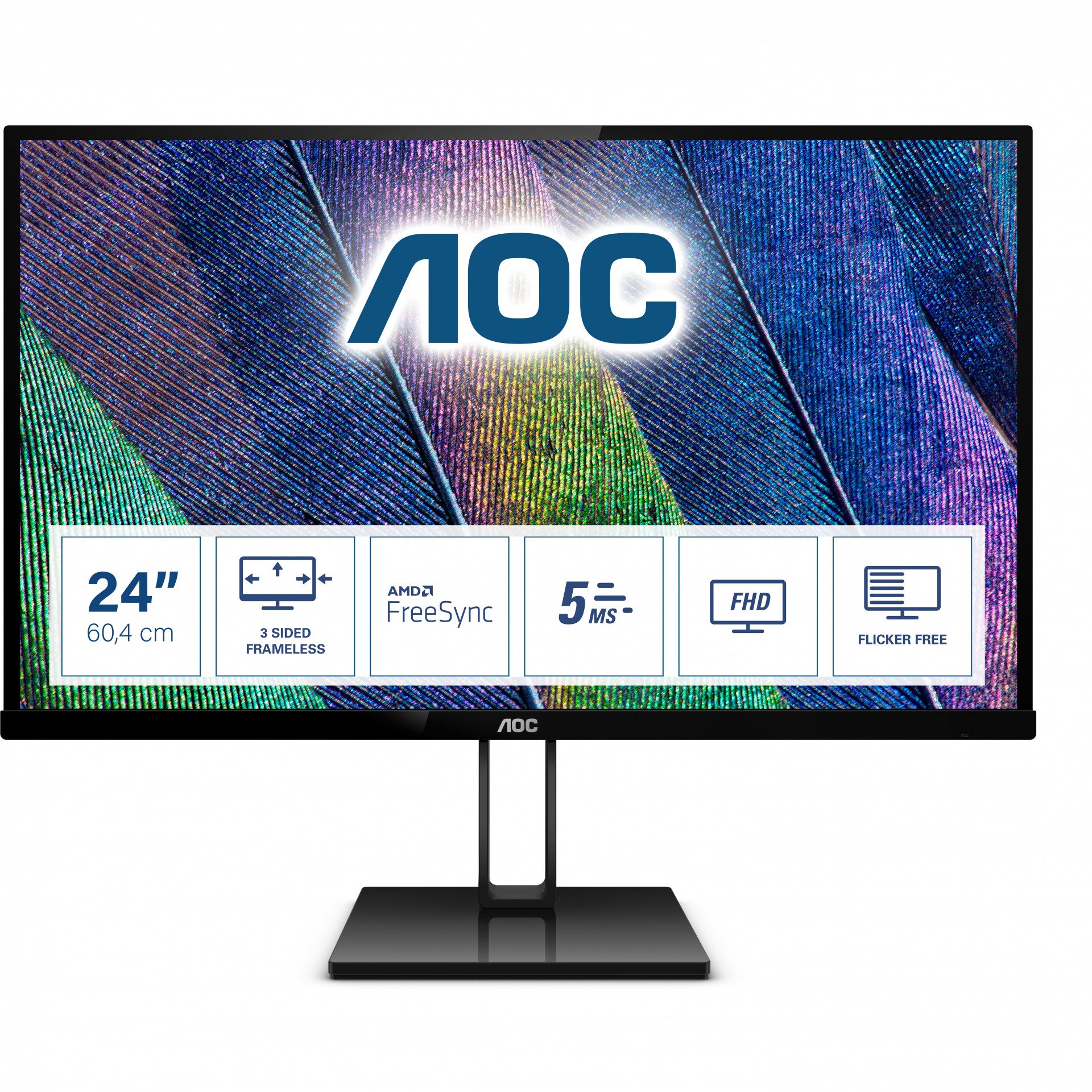 24V2Q Aoc 23.8 Ips Monitor 24V2Q               New