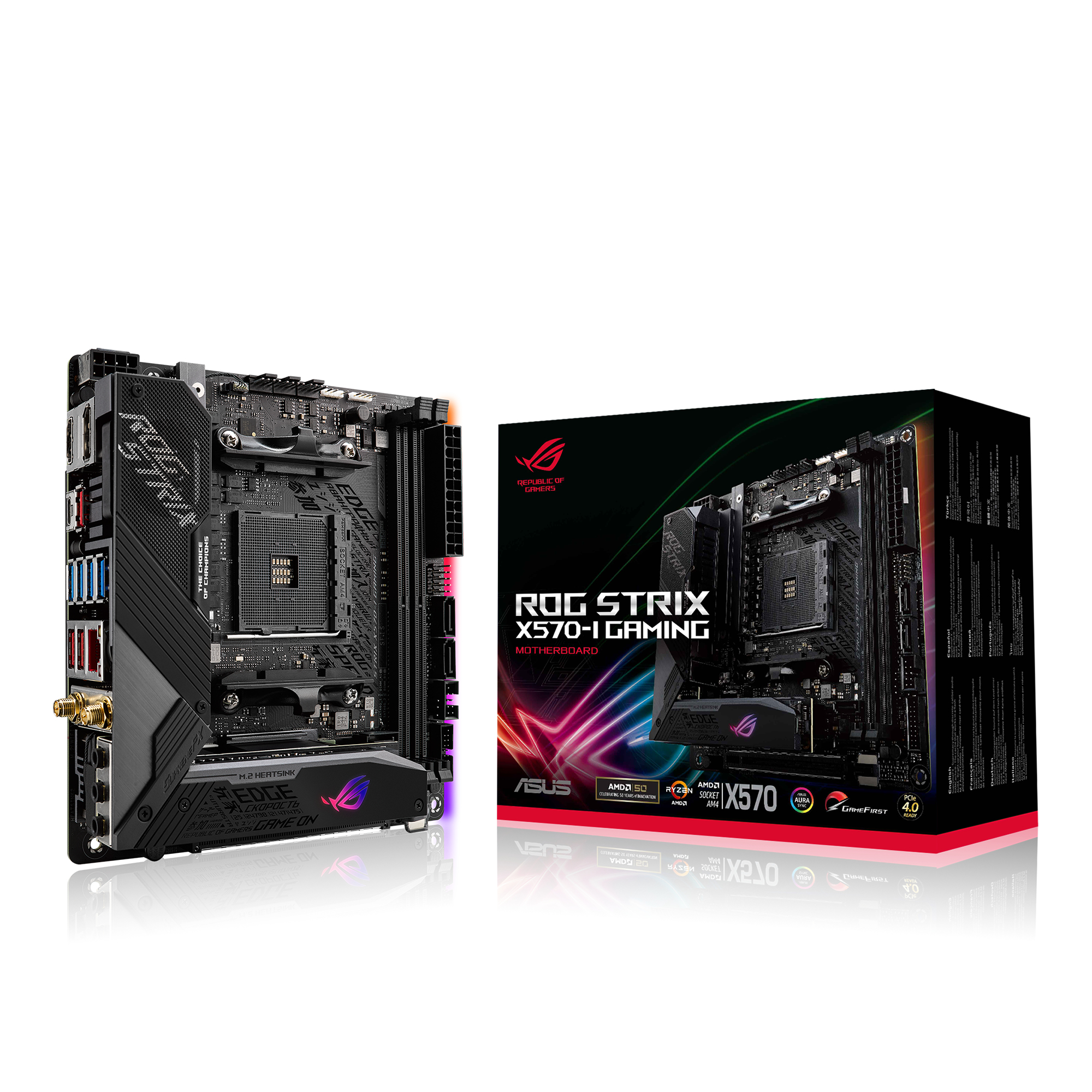 90MB1140-M0EAY0 Asus Am4 Rog Strix X570-I Gaming M-Itx   New