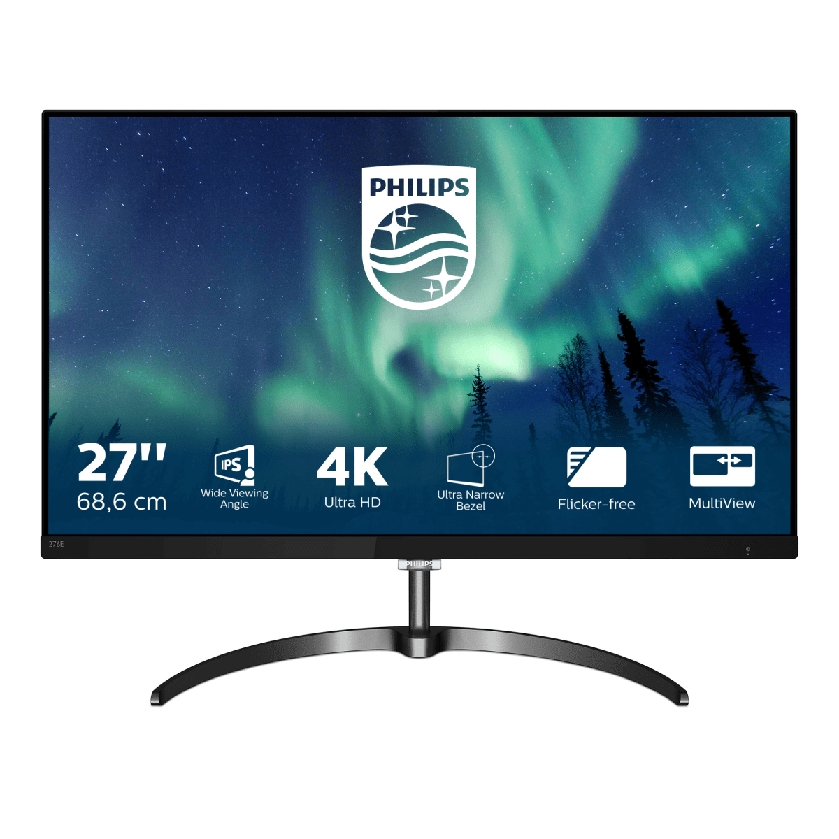 276E8VJSB/00 Philips 27 Ips Monitor 276E8Vjsb/00 4K   New