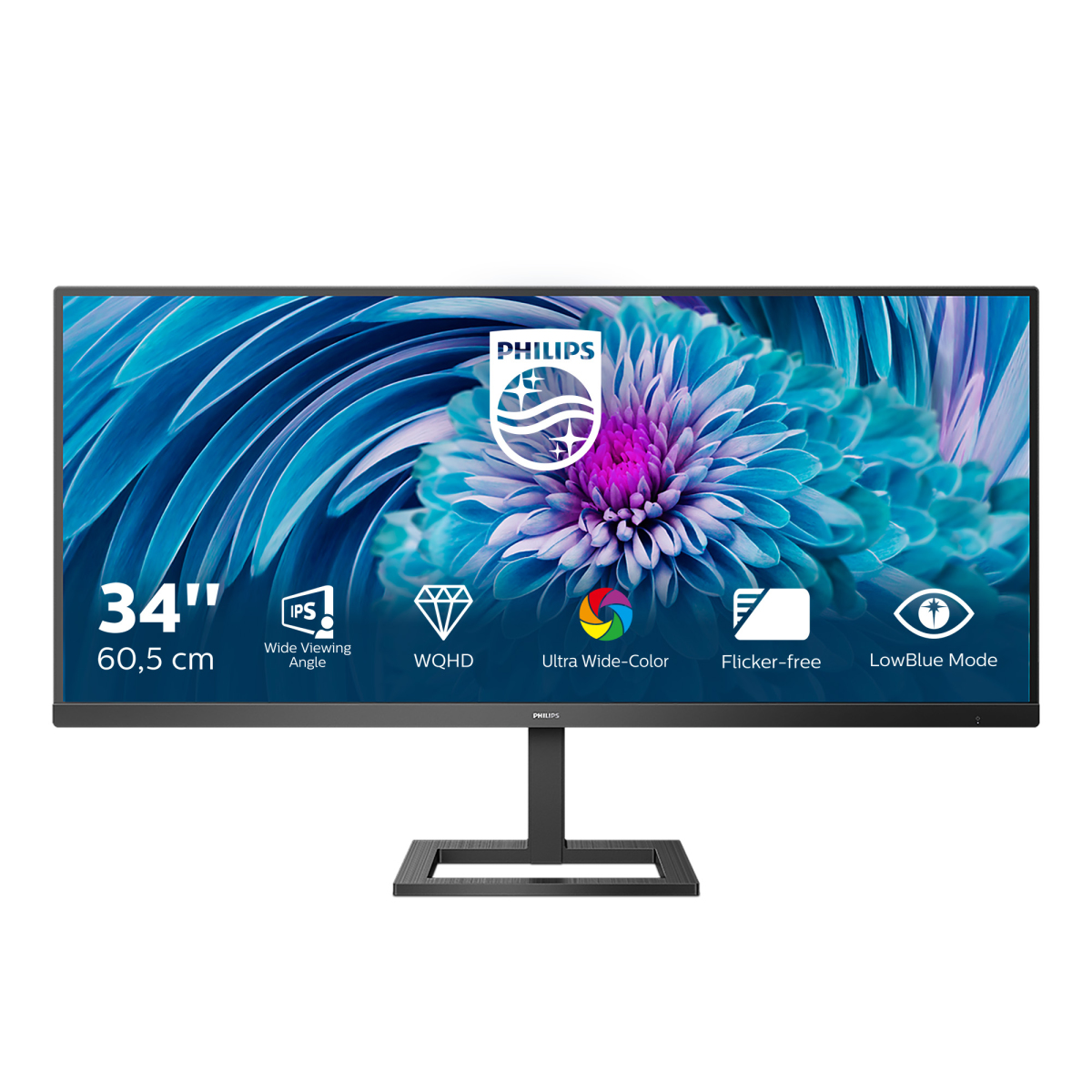 345E2AE/00 Philips 34 Ips Monitor Spk 345E2Ae/00    New