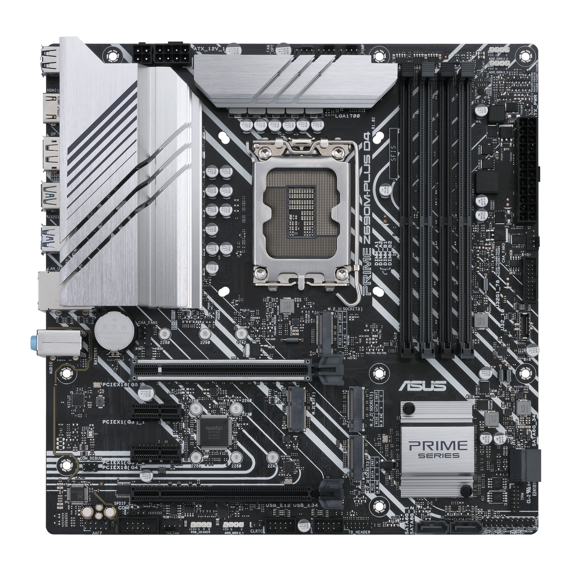 90MB18Q0-M0EAY0 Asus 1700 Prime Z690M-Plus D4 M-Atx      New