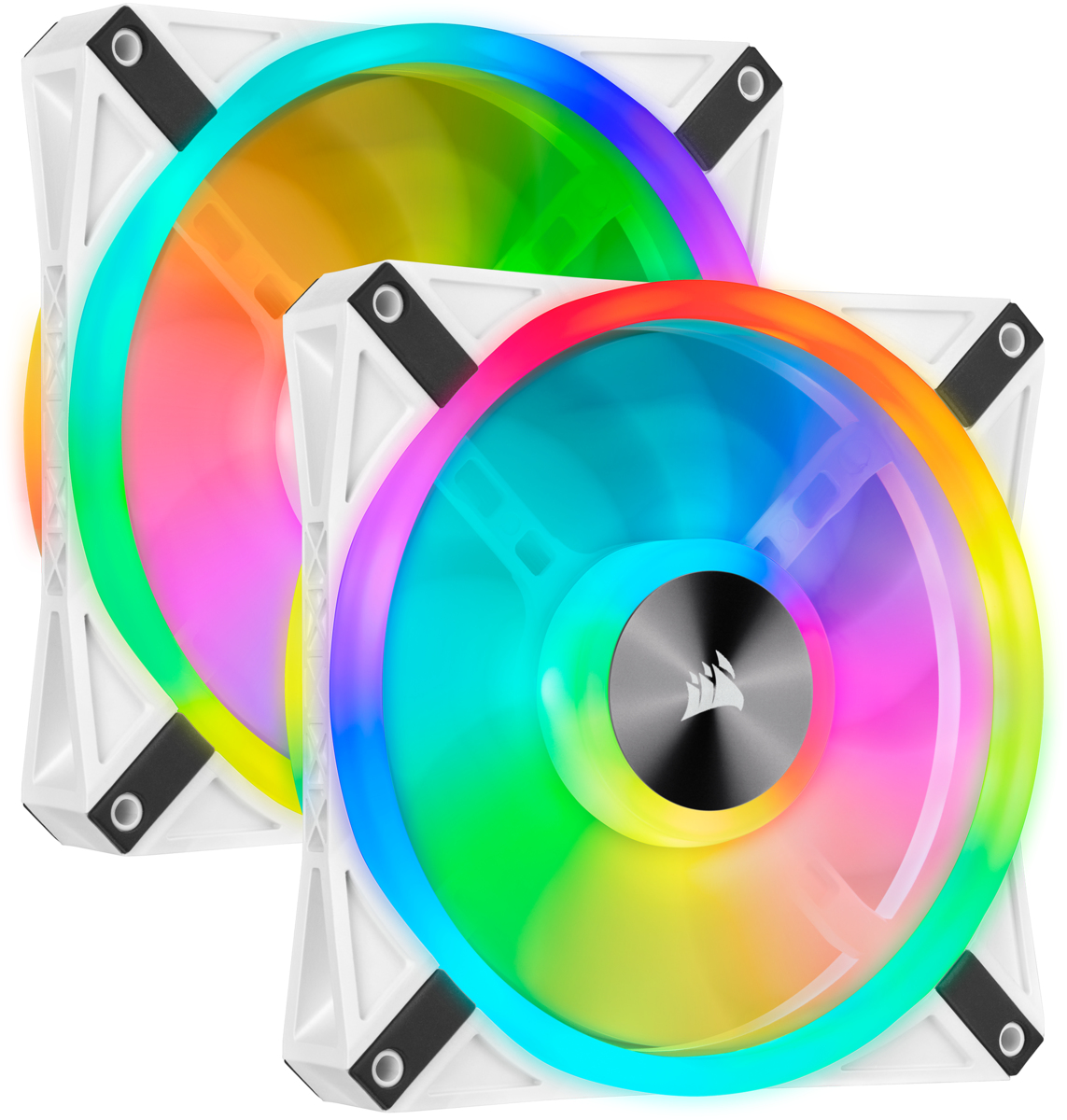 CO-9050106-WW Corsair Icue Ql140 Rgb 140Mm White 2Pk   New
