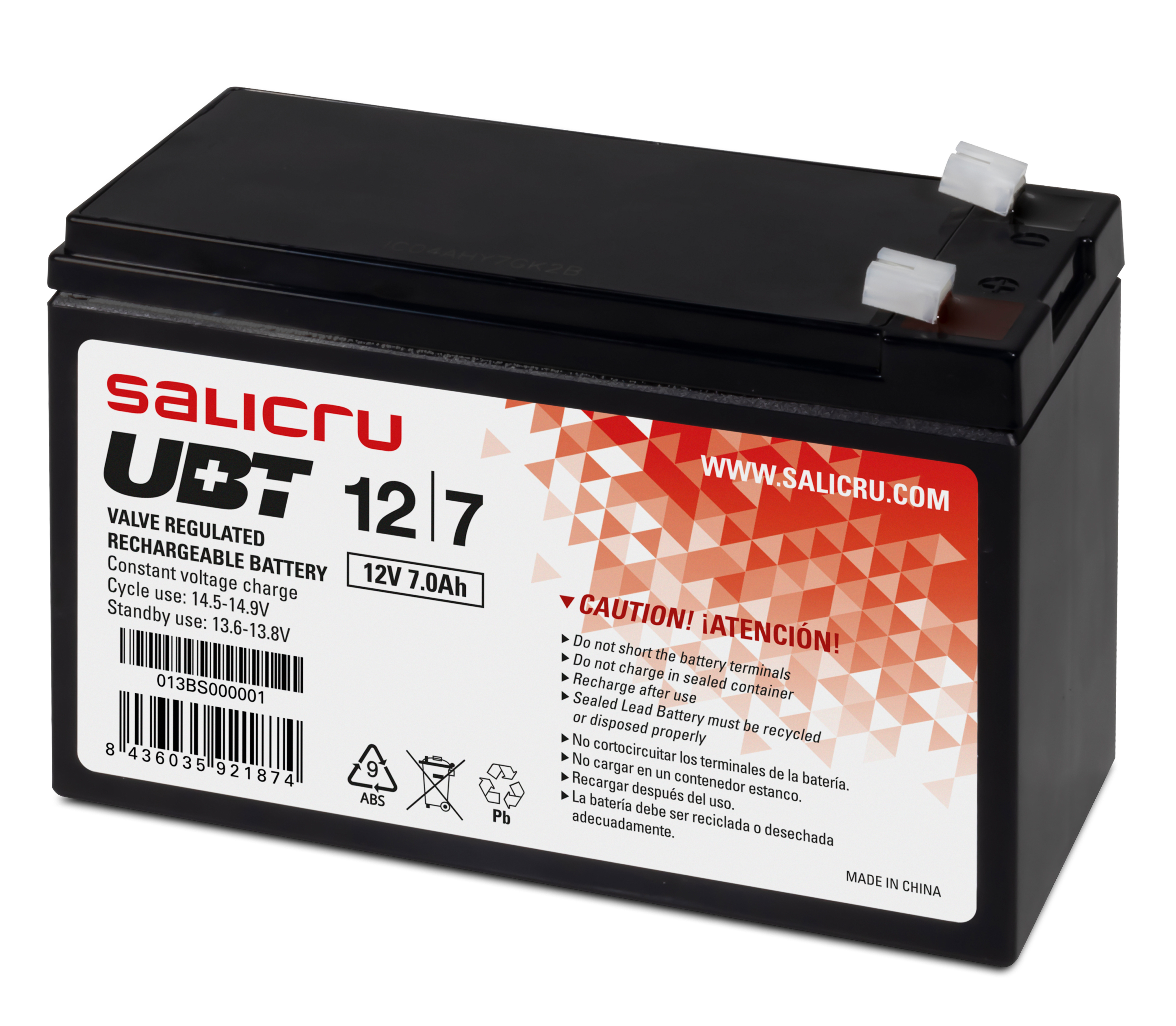 Salicru UBT 12/7 013BS000001 - CMS01