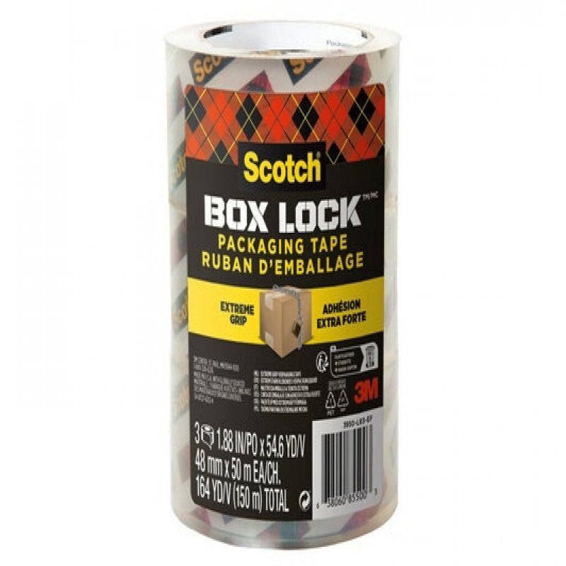3m uk Scotch Box Lock Packaging Tape 3950-lr3-dc 48 Mm X 50 M (pack 3) 7100262924 7100262924 - AD01