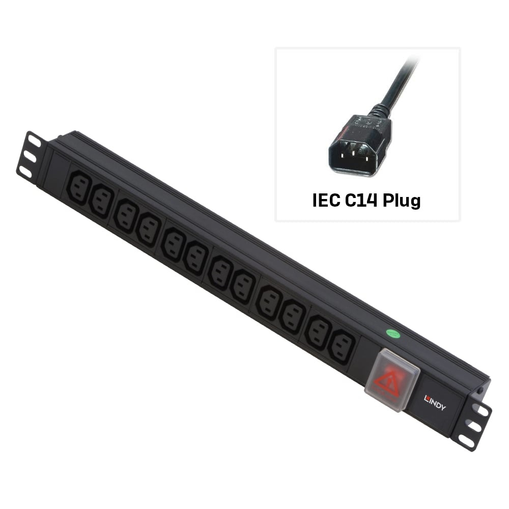 1u 12 Way Iec Pdu Iec To 12 Iec 29995 - WC01