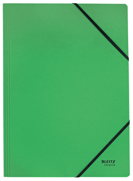 acco Leitz Recycle Card Folder With Elastic Band Closure A4 Green 39080055 39080055 - AD01