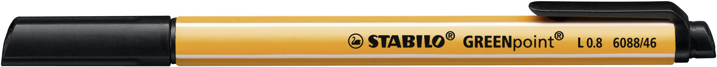 stabilo Stabilo Greenpoint Co2 Neutral Fibre Tip Sign Pen 0.8mm Line Black (pack 10) 6088/46 6088/46 - AD01