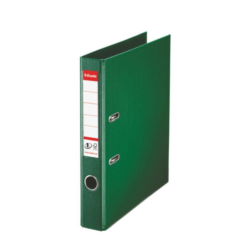 811460 esselte Esselte No1 Power Lever Arch Polyprop A4 50mm Green 811460 - (pk10) - AD01