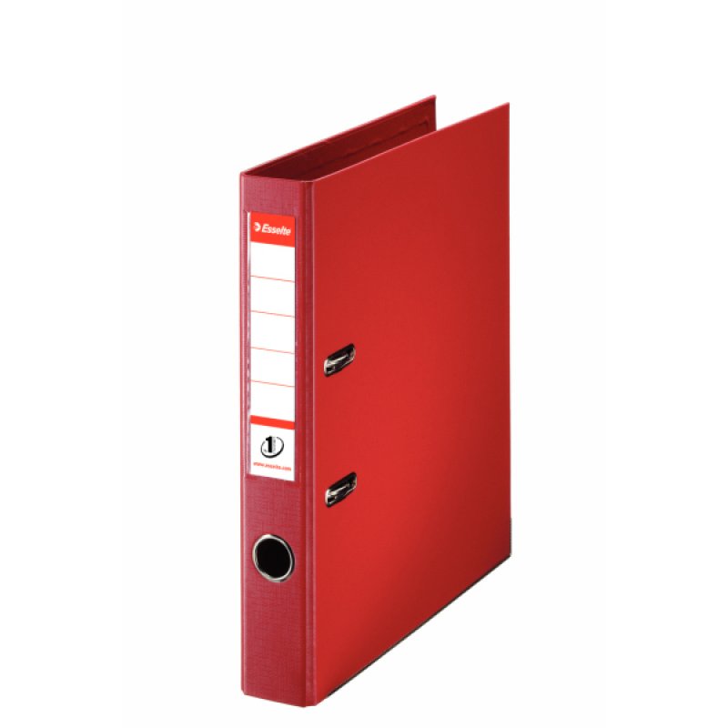 811430 esselte Esselte No1 Lever Arch File Polypropylene A4 50mm Red 811430 - (pk10) - AD01