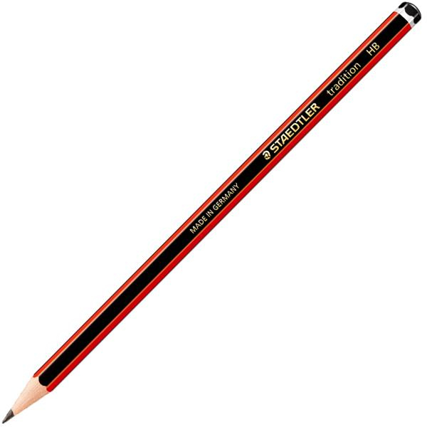 110-hb staedtler Staedtler 110 Tradition Hb Pencil Black Red 110-hb - (pk12) - AD01