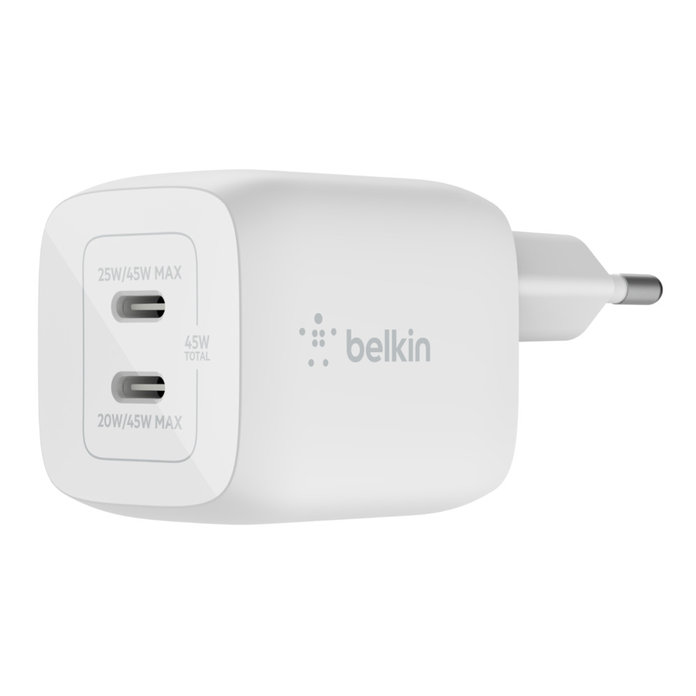 45w Pd Pps Dual Usb-c Gan Charger Eu Wch011vfwh - WC01