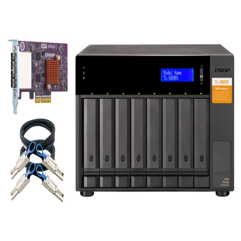 QNAP TL-D800S/64TB IW 8 Bay DT TL-D800S/64TB-IW - CMS01