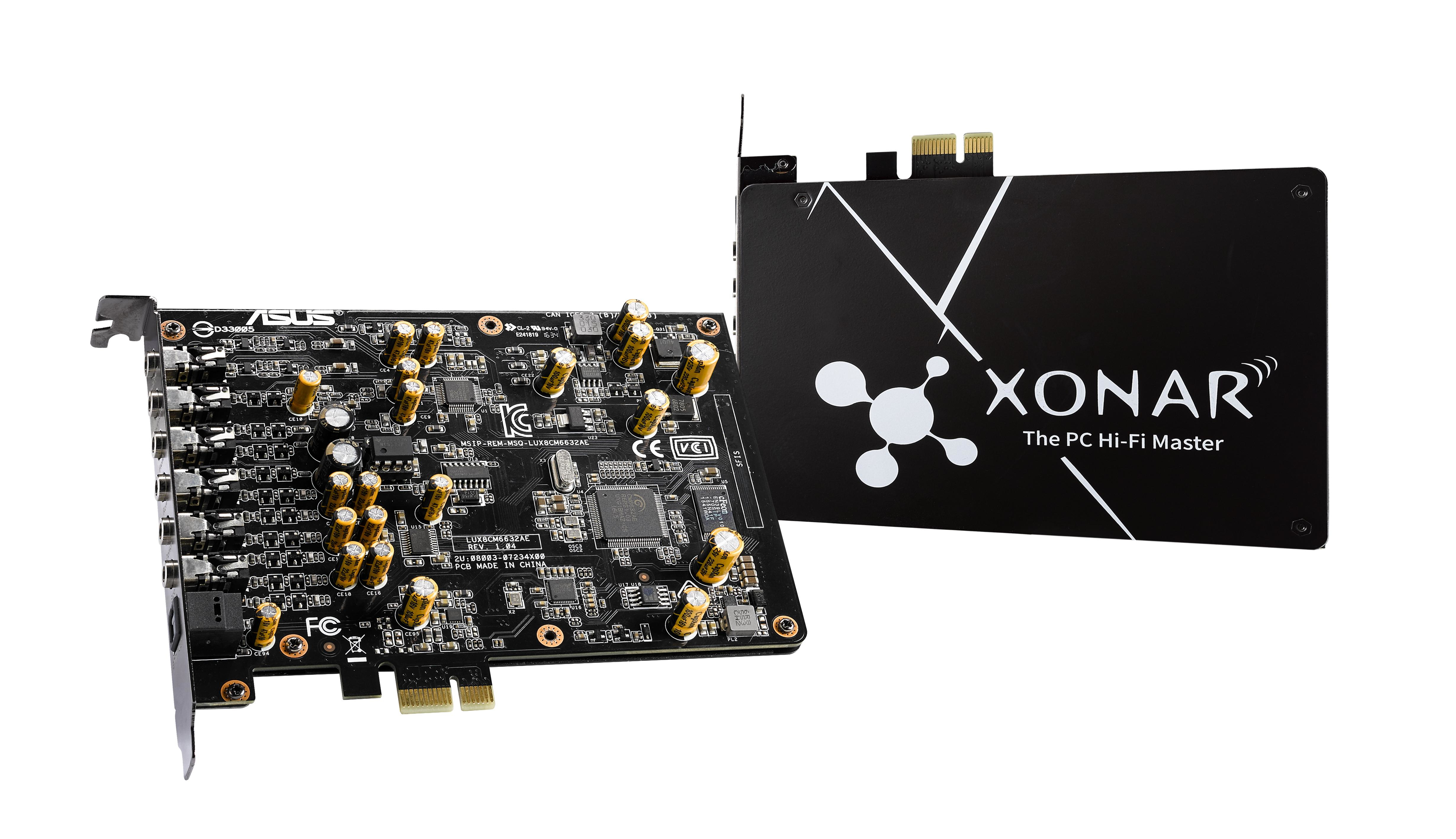 ASUS Xonar AE - Sound Card - 24-bit - 192 KHz - 112 DB SNR - 7.1 - PCIe - CM6632AE 90YA00P0-M0UA00 - C2000