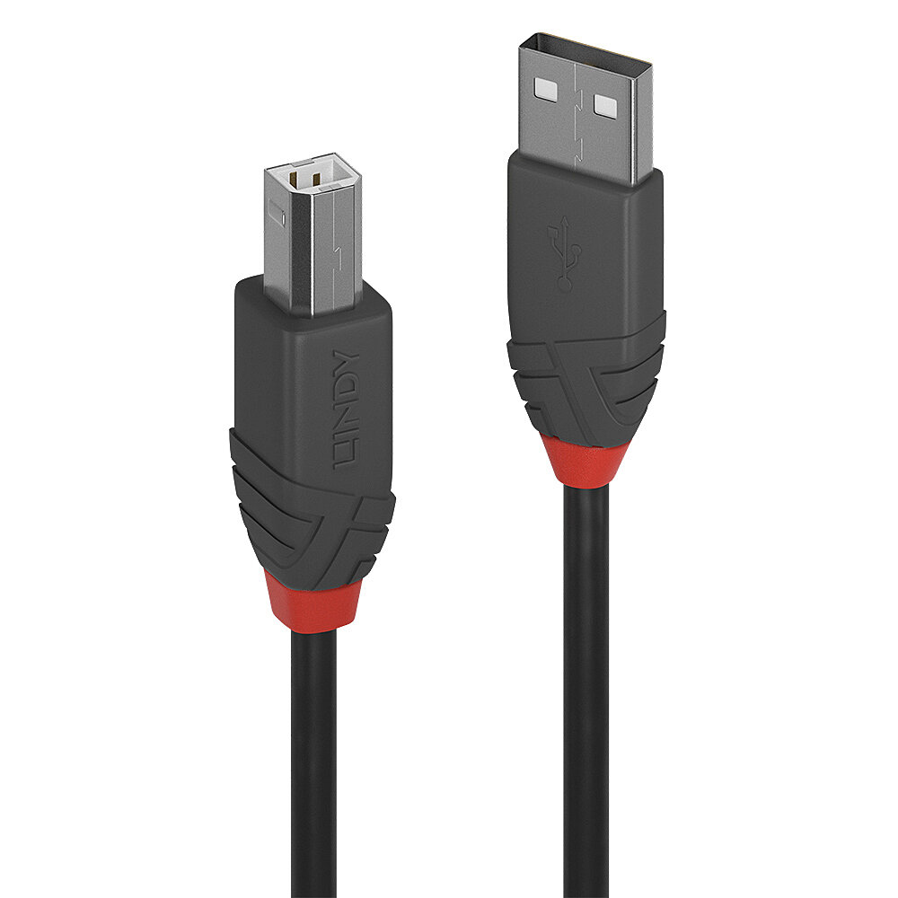 Lindy Cables & Adapters          0.2m Usb 2.0 Type                   A To B Cable Anthra Line            36670