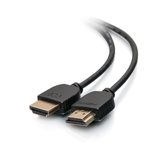 C2G 3ft 4K HDMI Cable - Ultra Flexible Cable With Low Profile Connectors - HDMI Cable - HDMI Male To HDMI Male - 91.4 Cm - Double Shielded - Black 41363 - C2000