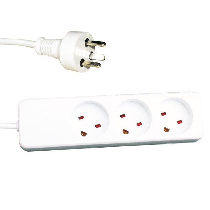 Garbot Garbot Plast Power Strip  3-way K-IT Outlet. White  24155123-6EE - eet01
