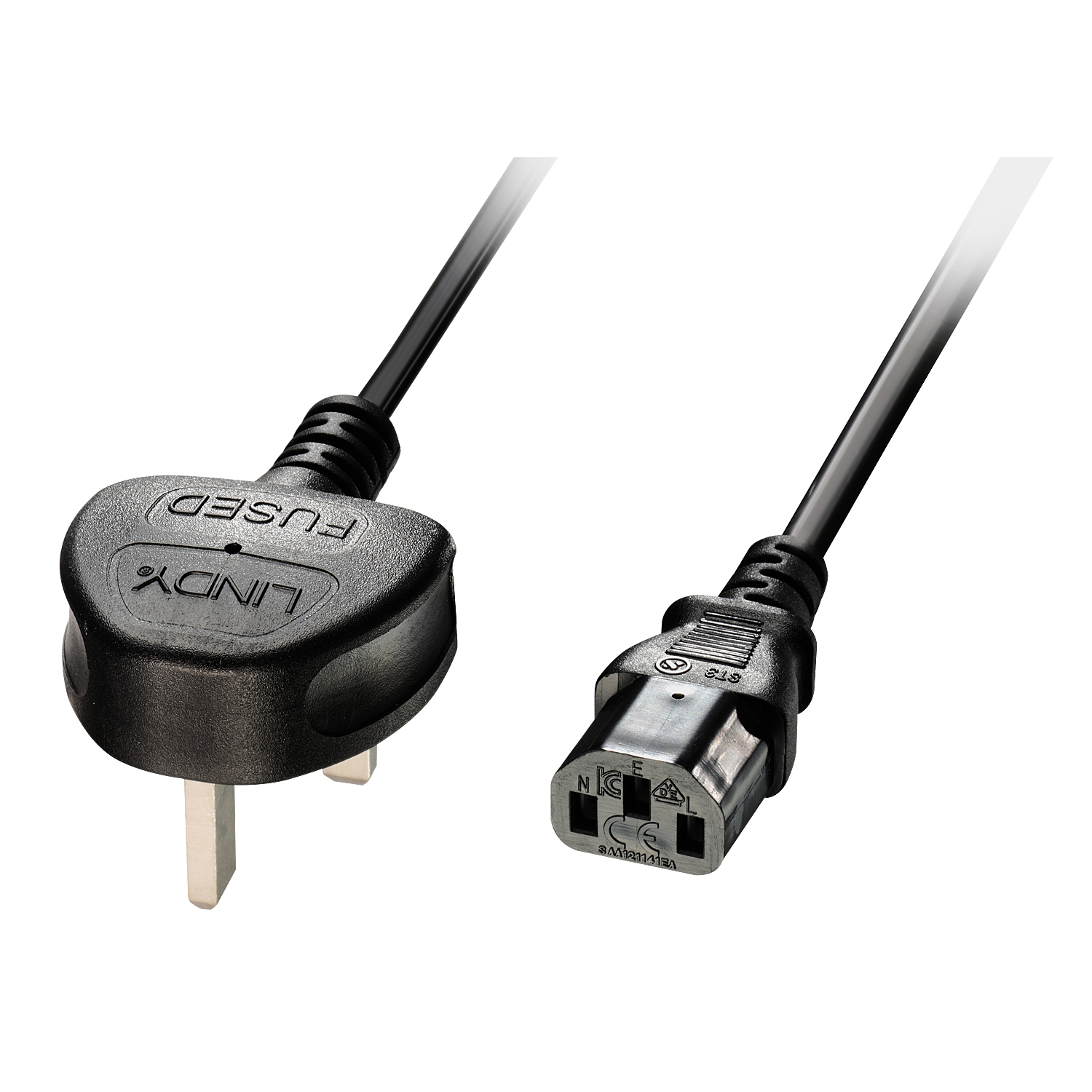 Lindy 2M Uk To Iec C13 Mains Cable  30433 - eet01