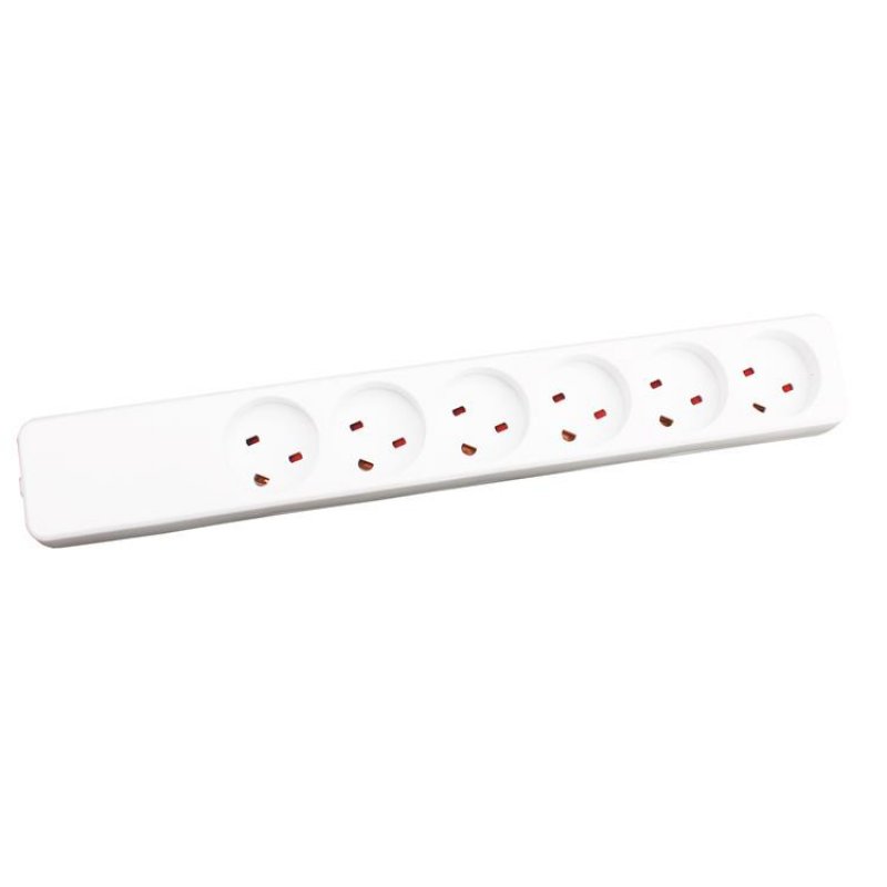Garbot Garbot Plast Power Strip  6-way K-IT Outlet. White  Z66000108-PA01 - eet01