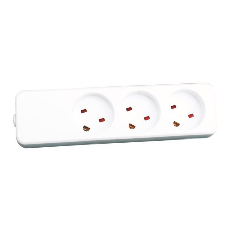 Garbot Garbot Plast Power Strip  3-way K-IT Outlet. White  Z66000107-PA01 - eet01