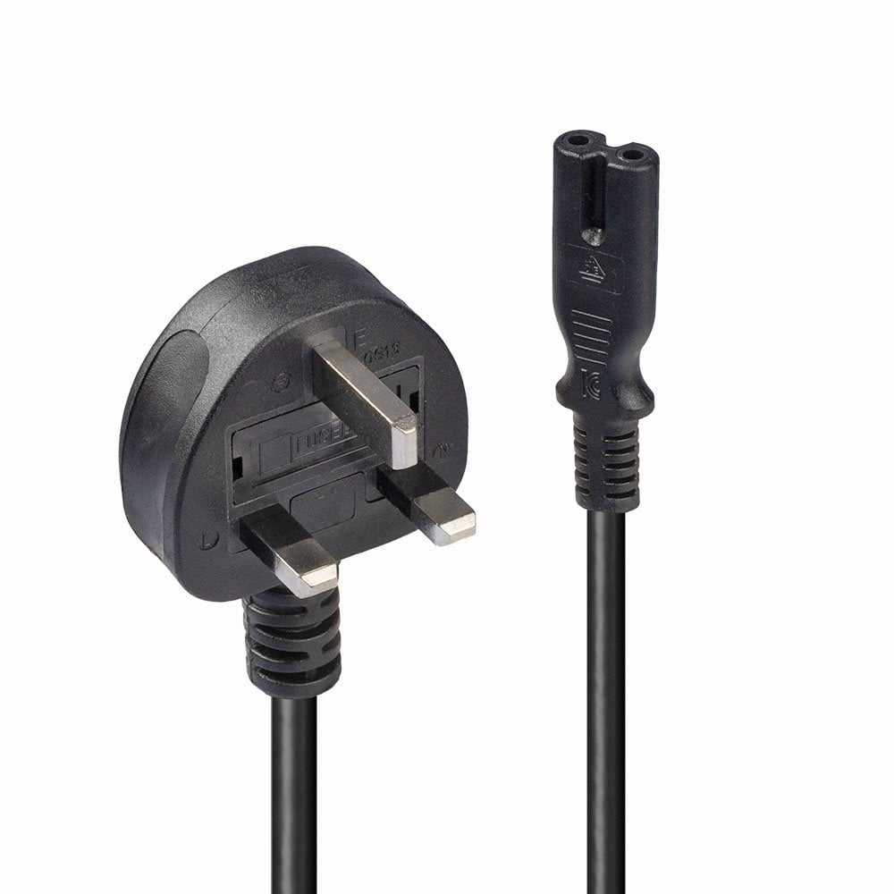 2m Mains Power Cable Uk 3 Pin Plug T 30444 - WC01
