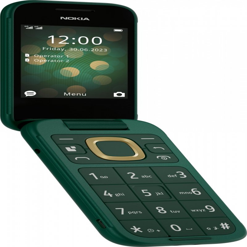 nokia Nokia 2660 2.8 Inch 4g Unisoc T107 48 Mb Ram 128mb Storage Mobile Phone Lush Green 1gf011ipj1a05 - AD01
