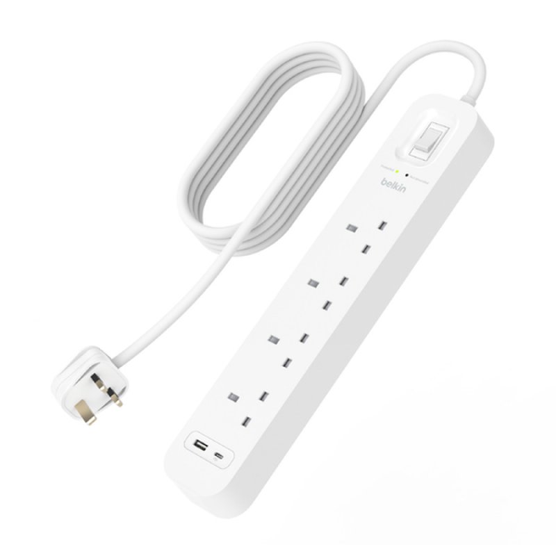 Surge Protection With Usb C 4 Outlet Srb001af2m - WC01