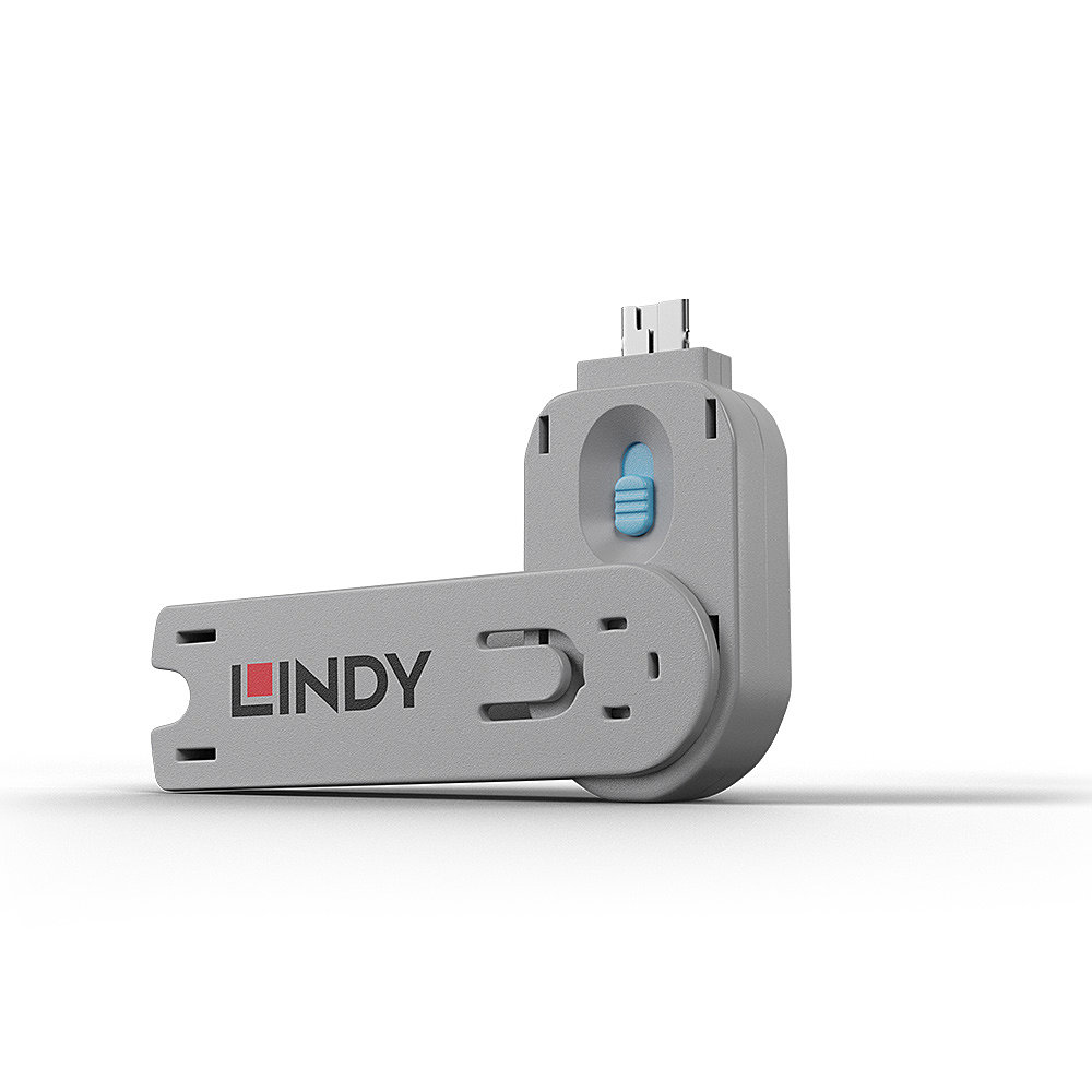 Lindy Accessories                Usb Type A Port Blocker             Key Blue                            40622