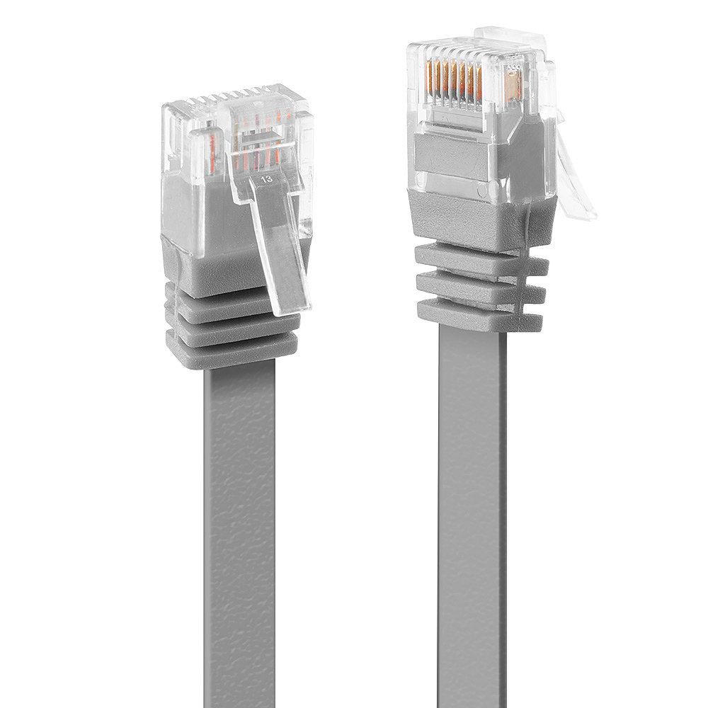 Lindy Cables & Adapters          0.3m Cat6 U/utp Flat Gigabit        Network Cable Grey                  47490