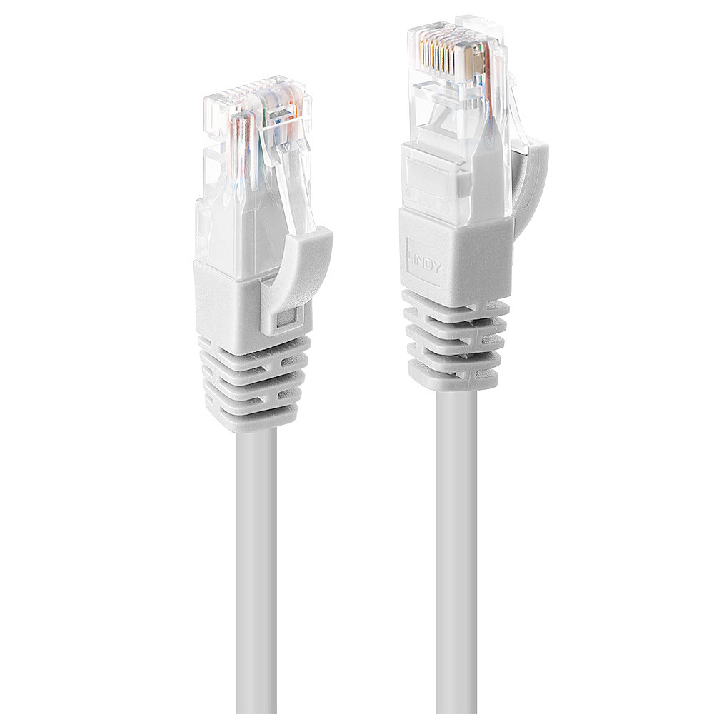 Lindy Cables & Adapters          0.3m Cat6 U/utp Snagless            Gigabit Network Cable White         48090