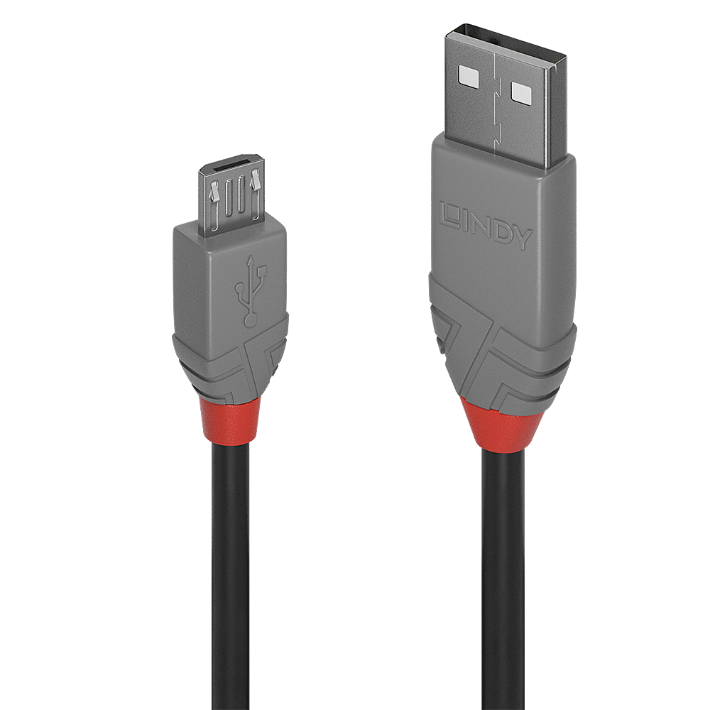 Lindy Cables & Adapters          0.2m Usb 2.0 Type A                 To Micro-b Cable Anthra Line        36730