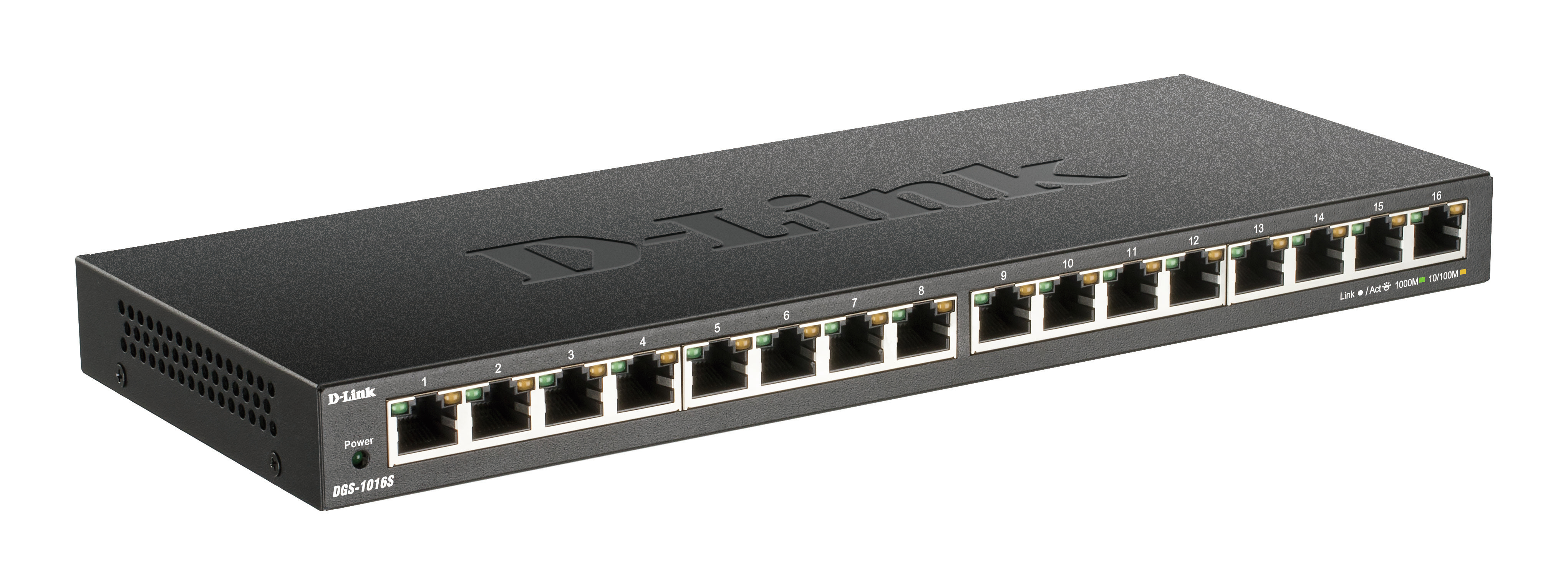D-Link 16-Port 10/100/1000Mbps  Unmanaged Gigabit Ethernet  DGS-1016S/E - eet01