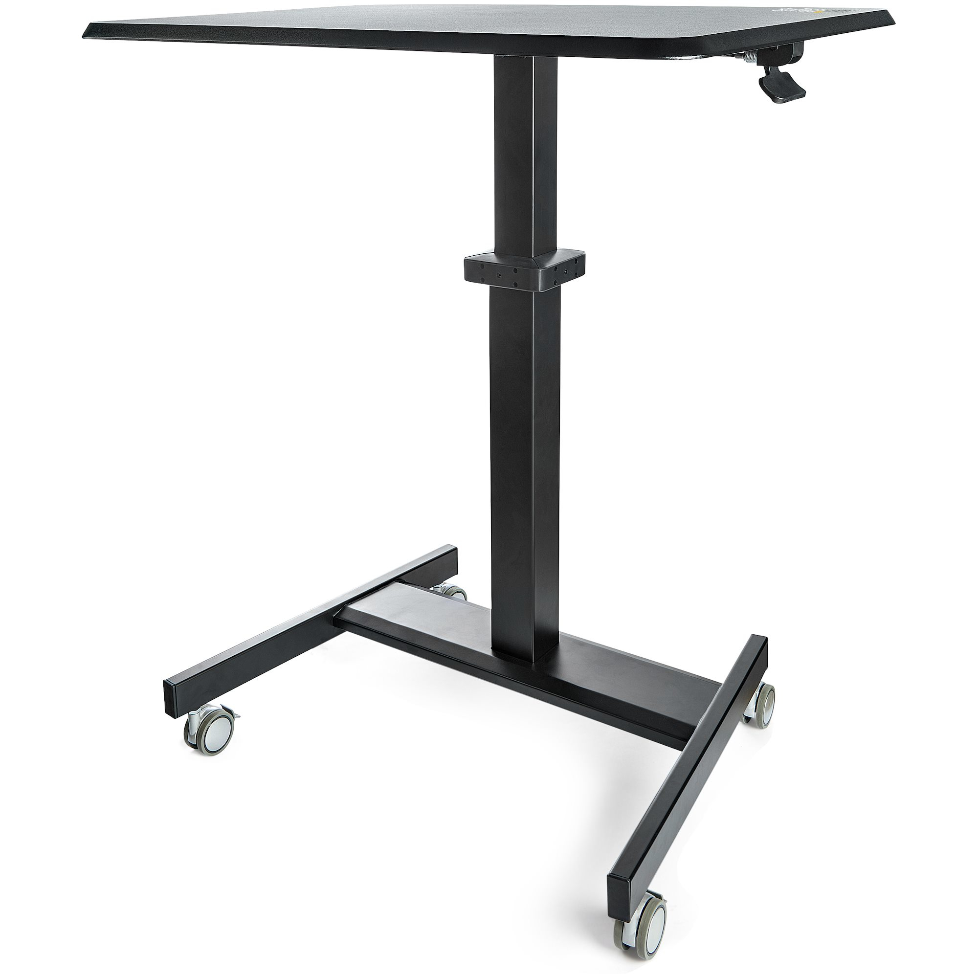 startech.com Startech.com Portable Sit Stand Ergonomic Height Adjustable Cart On Wheels Maximum Weight 30kg Stscart2 - AD01