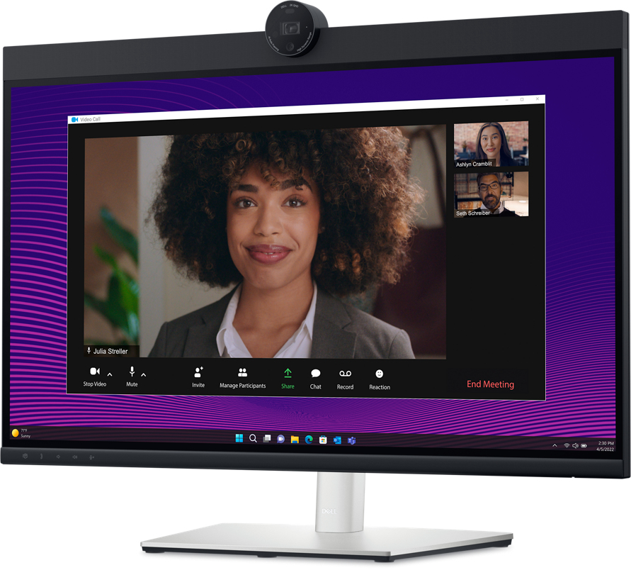 Dell 27 Video Conferencing Monitor P2724DEB - LED Monitor - 27" - 2560 X 1440 QHD @ 60 Hz - IPS - 350 Cd/m - 1000:1 - 5 Ms - HDMI, DisplayPort, USB-C - Speakers - BTO - With 3 Years Limited H - C2000