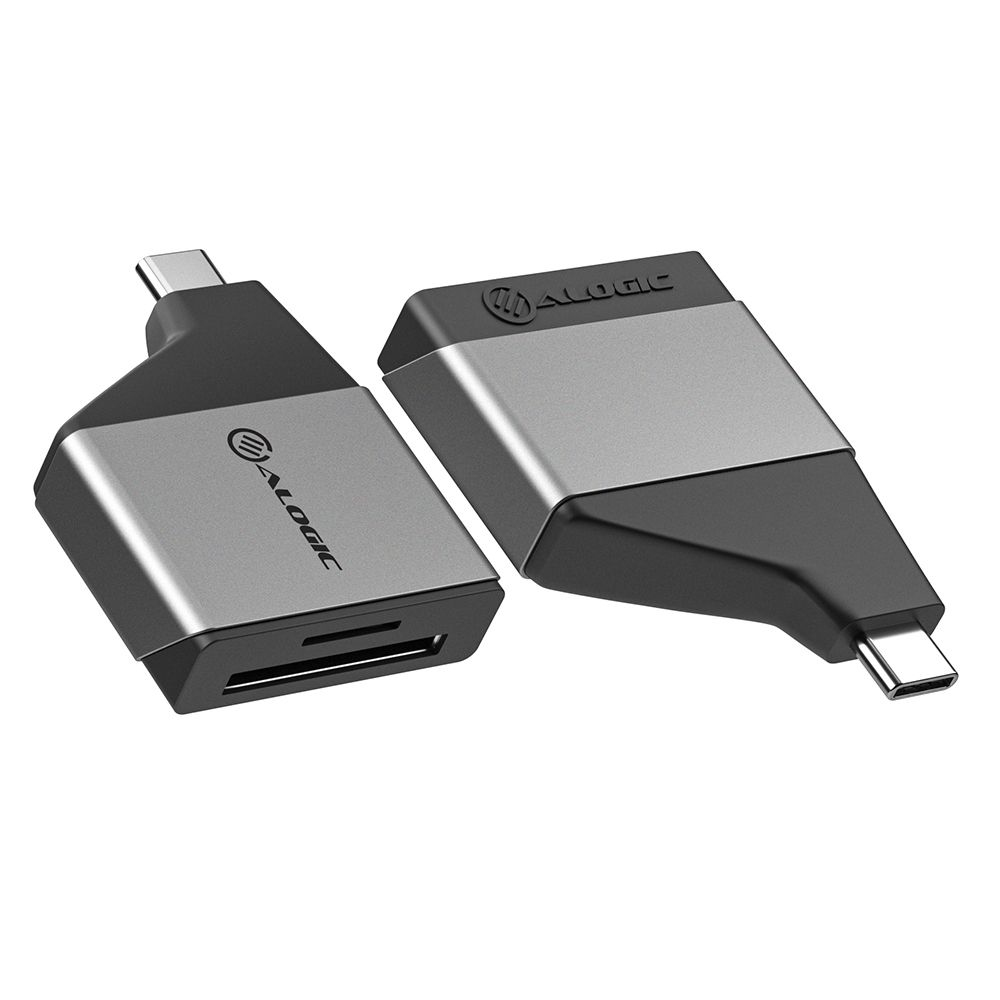 Alogic Ultra Mini Usb-C To Sd And  Micro Sd Card Reader Adapter  ULCSDMN-SGR - eet01
