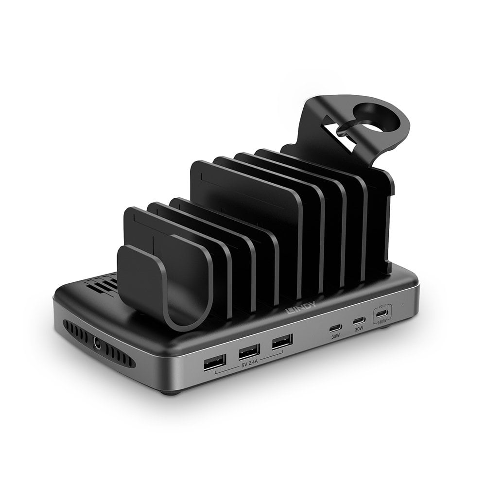 Lindy Cables & Adapters          160w 6 Port Usb Charging            Station                             73436