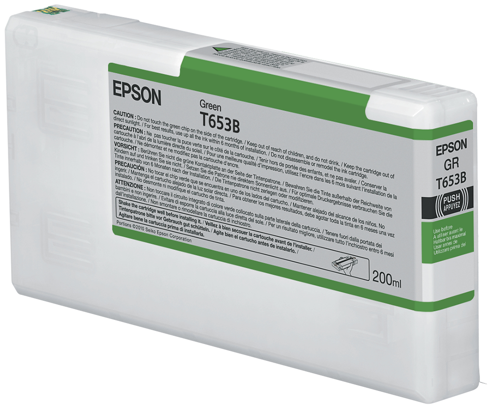 Epson Epson T653b Green Ink Cartridge 200ml - C13t653b00 C13t653b00 - AD01