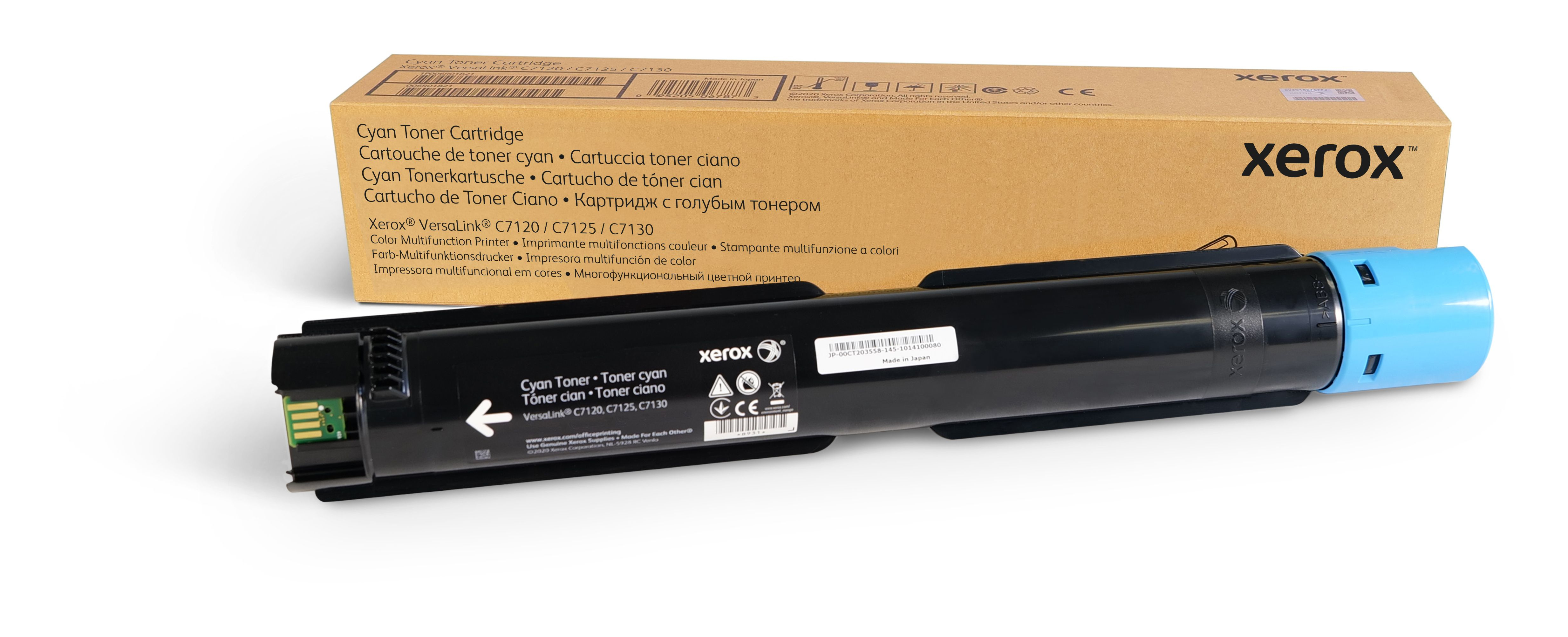 Xerox - Cyan - Original - Toner Cartridge - For VersaLink C7120, C7125, C7130 006R01825 - C2000