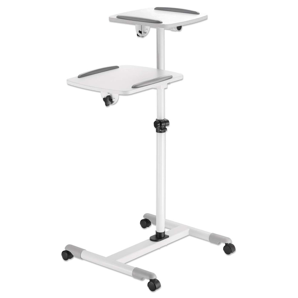 Manhattan                        Mobile Cart Laptops/projectors-     Two Trays Tilt/swivel               461726