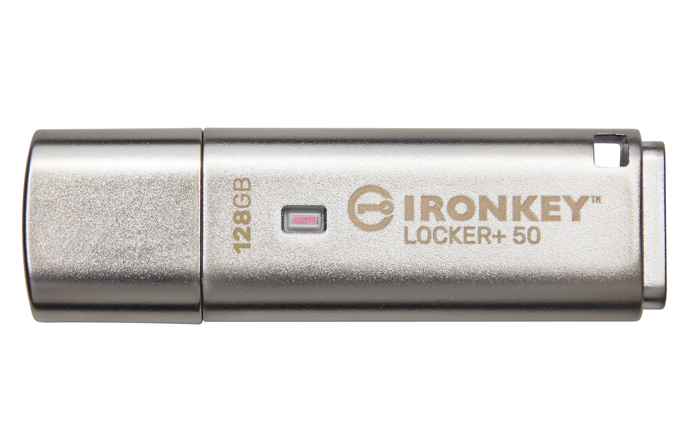 Kingston - Digital Media Product 128gb Usb 3.2 Ironkey Locker+50     Aes Usb W/256bit Encryption         Iklp50/128gb