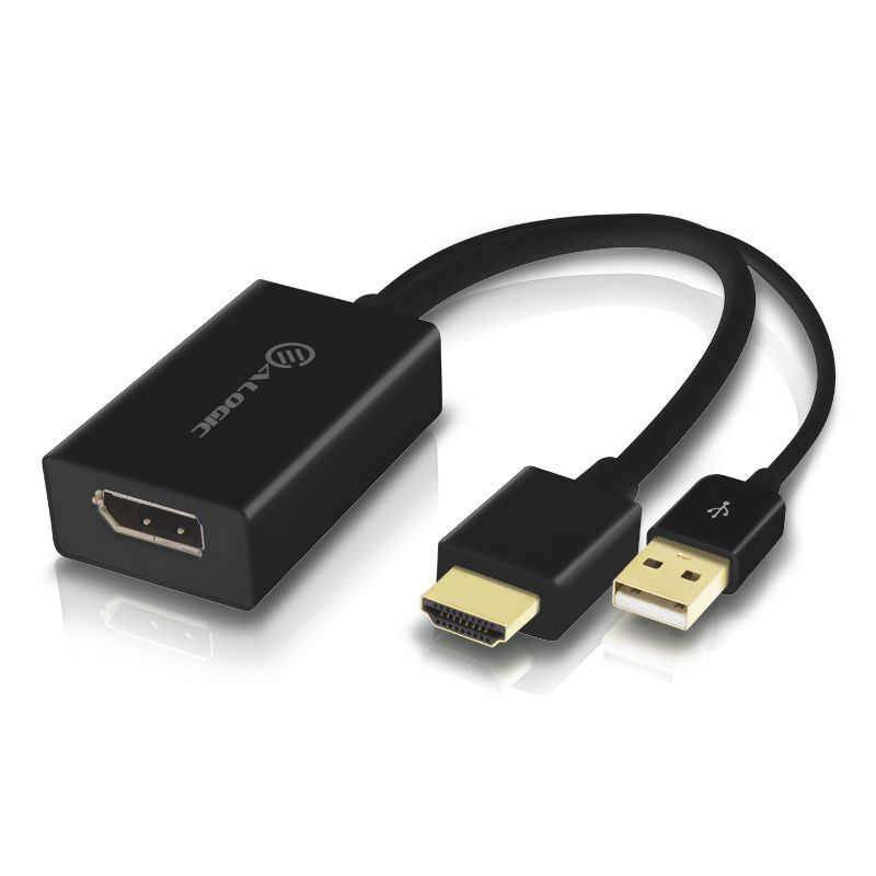 Alogic - Cabling & Adapters      Hdmi Male To Displayport Female     Adapter With Usb Cable For Power    Hddpu-actv