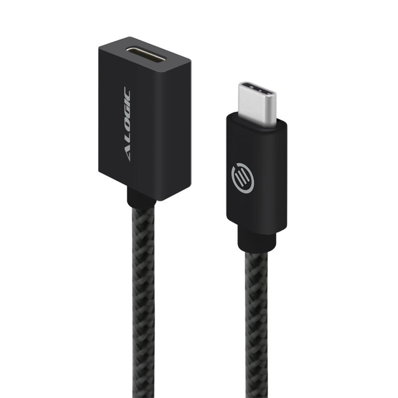 Alogic - Cabling & Adapters      Alogic 0.5m Usb 3.1 (gen 2)         Usb-c To Usb-c Extension Cable      Mu31cc-ext-050blk