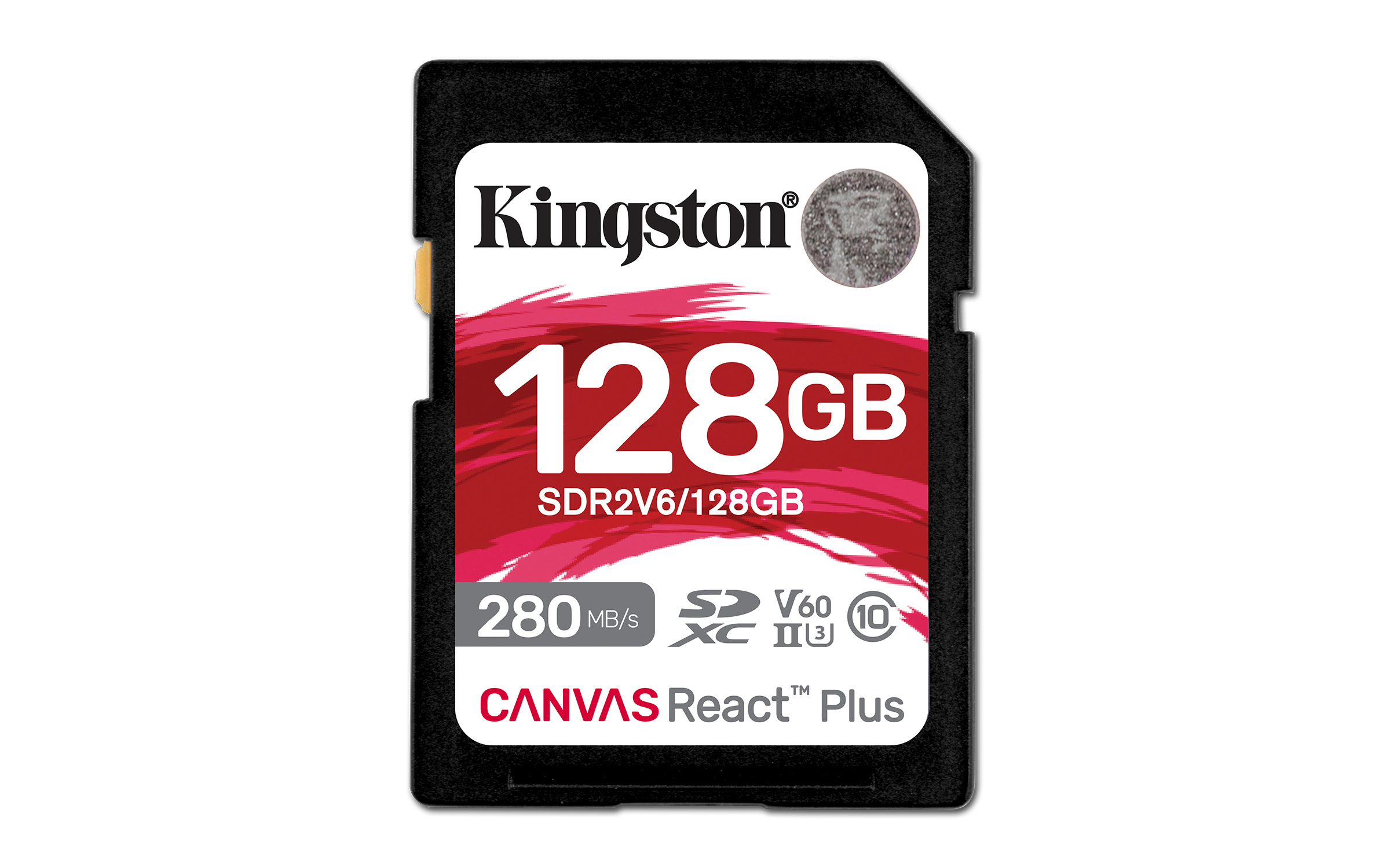 Kingston - Digital Media Product 128gb Sdxc Canvas React Plus U3     Uhs-ii 280r/100w V60 Full Hd/4k     Sdr2v6/128gb