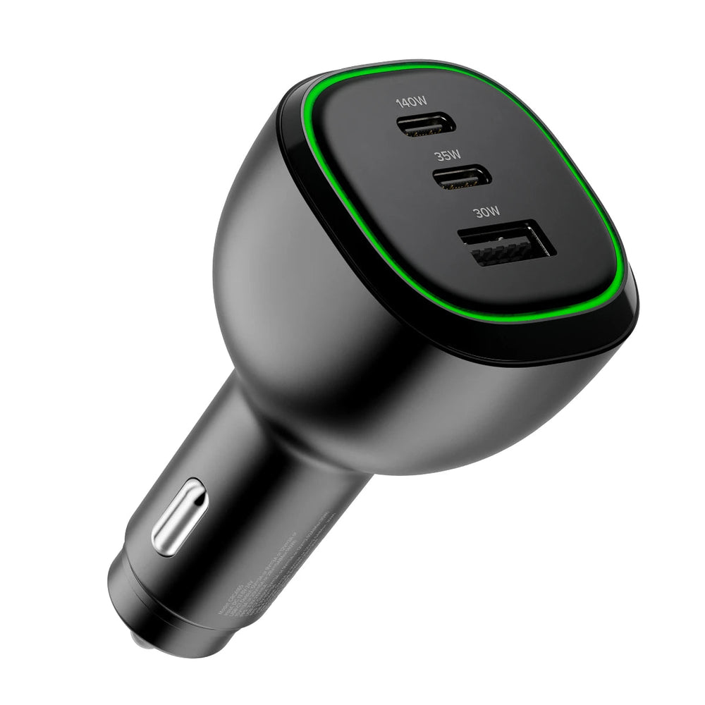 Alogic - Charging & Power        Alogic Rapid Power 165w Car         Charger 2 X Usb-c 1 X Usb-a Port    Crca165c1